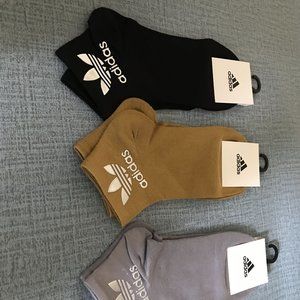 Adidas black yellow purple socks